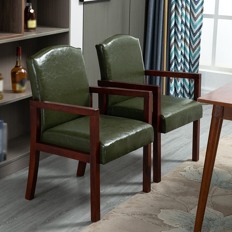 Contemporary Kitchen Square Dining Chair Parsons Dining Side Chair with Wooden Legs Clearhalo ' kitchen&dining_furn' 'Dining Chairs' 'Dining Tables & Seating' 'dining_chair' 'furn' 'furn_dining_chair' 'Furniture' 'furniture_dining_chair' 'Kitchen & Dining Furniture' 'kitchen' 3621056