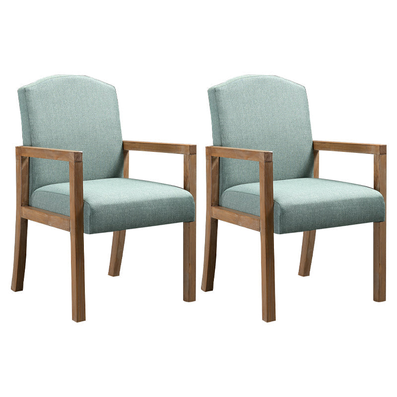 Contemporary Kitchen Square Dining Chair Parsons Dining Side Chair with Wooden Legs Mint Green Fabric 2 Piece Set Clearhalo ' kitchen&dining_furn' 'Dining Chairs' 'Dining Tables & Seating' 'dining_chair' 'furn' 'furn_dining_chair' 'Furniture' 'furniture_dining_chair' 'Kitchen & Dining Furniture' 'kitchen' 3621065