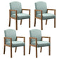 Contemporary Kitchen Square Dining Chair Parsons Dining Side Chair with Wooden Legs Mint Green Fabric 4 Piece Set Clearhalo ' kitchen&dining_furn' 'Dining Chairs' 'Dining Tables & Seating' 'dining_chair' 'furn' 'furn_dining_chair' 'Furniture' 'furniture_dining_chair' 'Kitchen & Dining Furniture' 'kitchen' 3621068