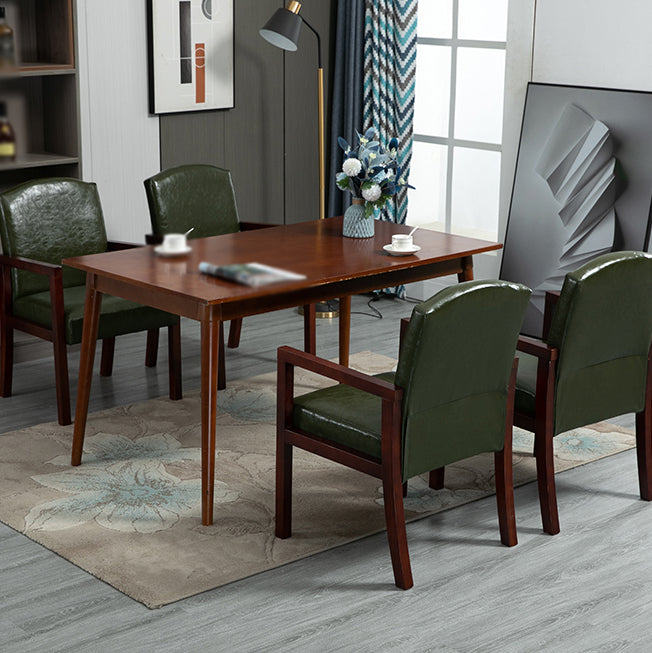 Contemporary Kitchen Square Dining Chair Parsons Dining Side Chair with Wooden Legs Clearhalo ' kitchen&dining_furn' 'Dining Chairs' 'Dining Tables & Seating' 'dining_chair' 'furn' 'furn_dining_chair' 'Furniture' 'furniture_dining_chair' 'Kitchen & Dining Furniture' 'kitchen' 3621069