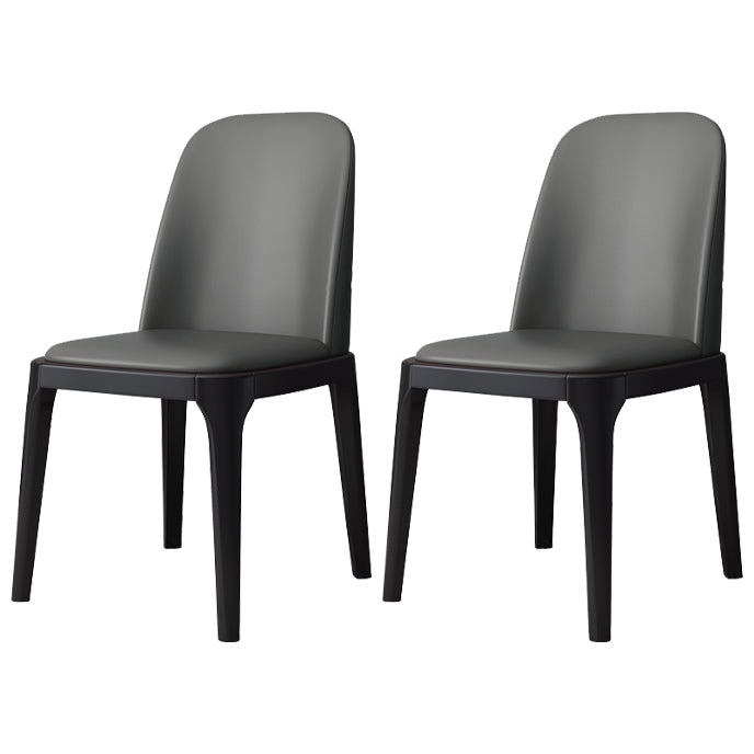 Industrial Style Side Chairs Oak Solid Wood Dining Room Side Chair Set Grey 2 Piece Set Black Clearhalo ' kitchen&dining_furn' 'Dining Chairs' 'Dining Tables & Seating' 'dining_chair' 'furn' 'furn_dining_chair' 'Furniture' 'furniture_dining_chair' 'Kitchen & Dining Furniture' 'kitchen' 3621083