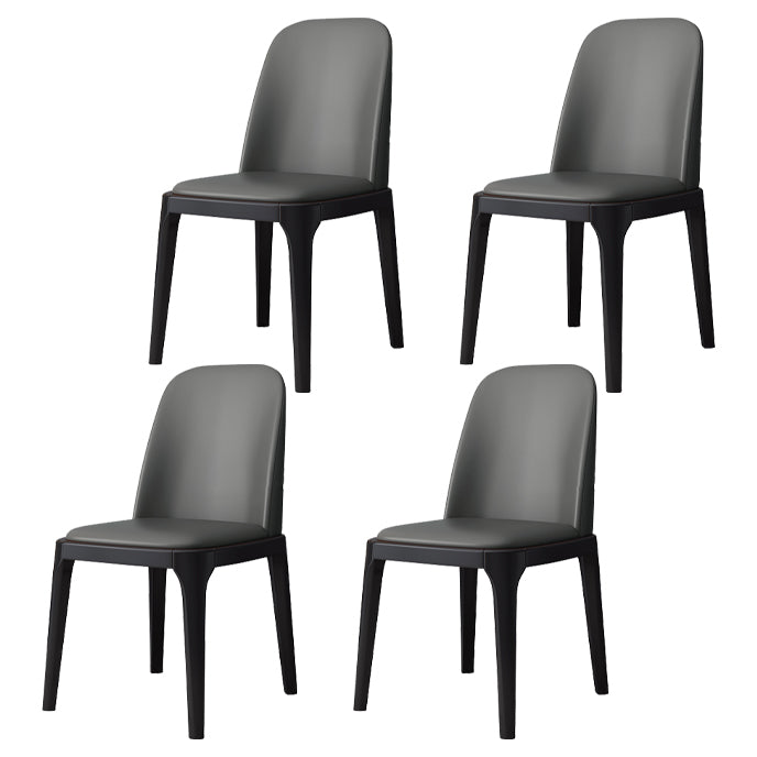 Industrial Style Side Chairs Oak Solid Wood Dining Room Side Chair Set Grey 4 Piece Set Black Clearhalo ' kitchen&dining_furn' 'Dining Chairs' 'Dining Tables & Seating' 'dining_chair' 'furn' 'furn_dining_chair' 'Furniture' 'furniture_dining_chair' 'Kitchen & Dining Furniture' 'kitchen' 3621084
