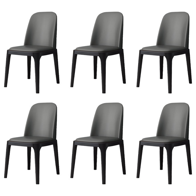 Industrial Style Side Chairs Oak Solid Wood Dining Room Side Chair Set Grey 6 Piece Set Black Clearhalo ' kitchen&dining_furn' 'Dining Chairs' 'Dining Tables & Seating' 'dining_chair' 'furn' 'furn_dining_chair' 'Furniture' 'furniture_dining_chair' 'Kitchen & Dining Furniture' 'kitchen' 3621086