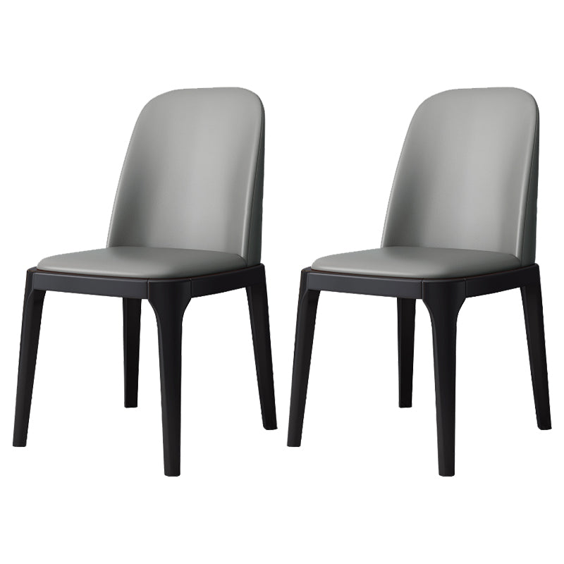 Industrial Style Side Chairs Oak Solid Wood Dining Room Side Chair Set Light Gray 2 Piece Set Black Clearhalo ' kitchen&dining_furn' 'Dining Chairs' 'Dining Tables & Seating' 'dining_chair' 'furn' 'furn_dining_chair' 'Furniture' 'furniture_dining_chair' 'Kitchen & Dining Furniture' 'kitchen' 3621089