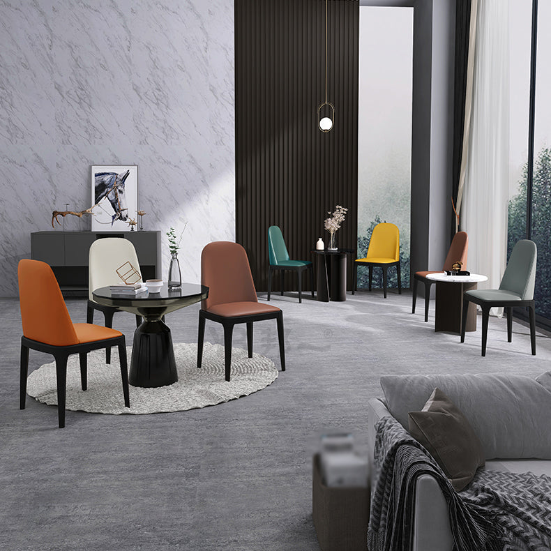 Industrial Style Side Chairs Oak Solid Wood Dining Room Side Chair Set Clearhalo ' kitchen&dining_furn' 'Dining Chairs' 'Dining Tables & Seating' 'dining_chair' 'furn' 'furn_dining_chair' 'Furniture' 'furniture_dining_chair' 'Kitchen & Dining Furniture' 'kitchen' 3621097