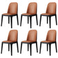 Industrial Style Side Chairs Oak Solid Wood Dining Room Side Chair Set Orange 6 Piece Set Black Clearhalo ' kitchen&dining_furn' 'Dining Chairs' 'Dining Tables & Seating' 'dining_chair' 'furn' 'furn_dining_chair' 'Furniture' 'furniture_dining_chair' 'Kitchen & Dining Furniture' 'kitchen' 3621098