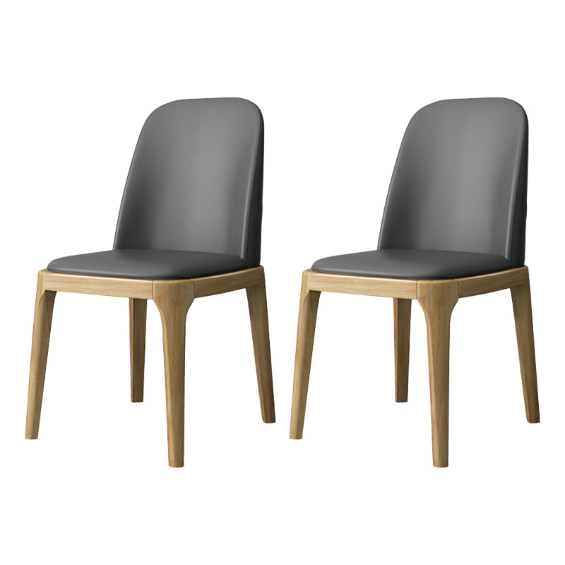 Industrial Style Side Chairs Oak Solid Wood Dining Room Side Chair Set Grey 2 Piece Set Natural Wood Clearhalo ' kitchen&dining_furn' 'Dining Chairs' 'Dining Tables & Seating' 'dining_chair' 'furn' 'furn_dining_chair' 'Furniture' 'furniture_dining_chair' 'Kitchen & Dining Furniture' 'kitchen' 3621102