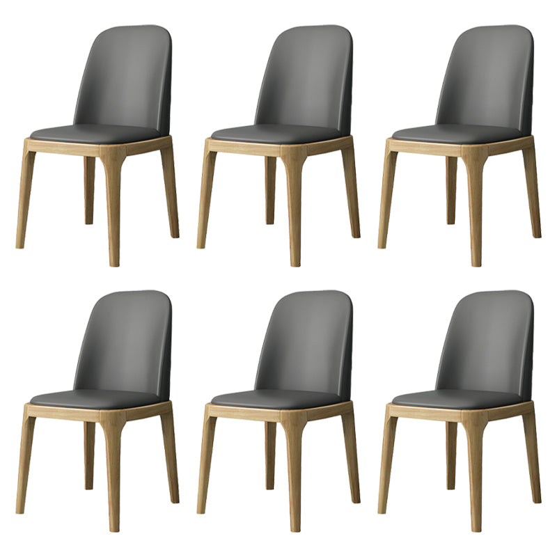 Industrial Style Side Chairs Oak Solid Wood Dining Room Side Chair Set Grey 6 Piece Set Natural Wood Clearhalo ' kitchen&dining_furn' 'Dining Chairs' 'Dining Tables & Seating' 'dining_chair' 'furn' 'furn_dining_chair' 'Furniture' 'furniture_dining_chair' 'Kitchen & Dining Furniture' 'kitchen' 3621104