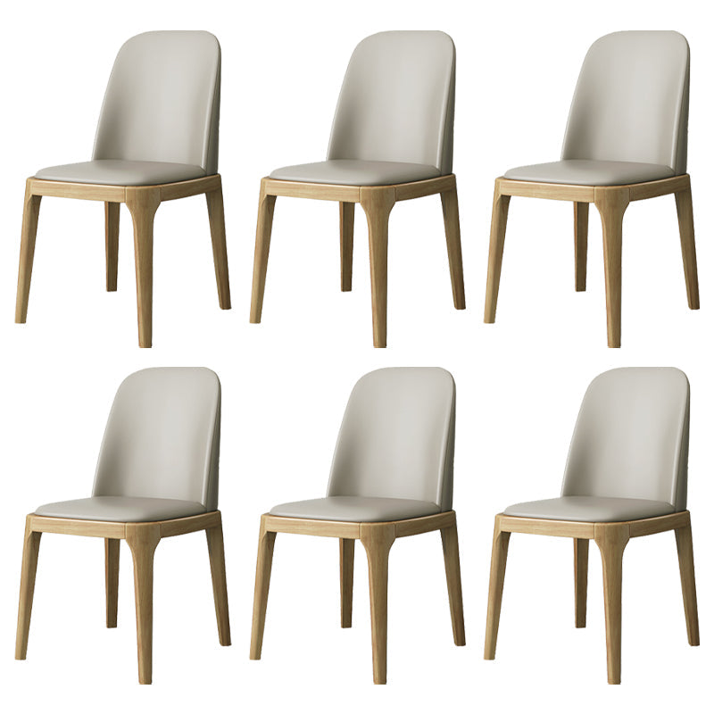 Industrial Style Side Chairs Oak Solid Wood Dining Room Side Chair Set Off-White 6 Piece Set Natural Wood Clearhalo ' kitchen&dining_furn' 'Dining Chairs' 'Dining Tables & Seating' 'dining_chair' 'furn' 'furn_dining_chair' 'Furniture' 'furniture_dining_chair' 'Kitchen & Dining Furniture' 'kitchen' 3621110