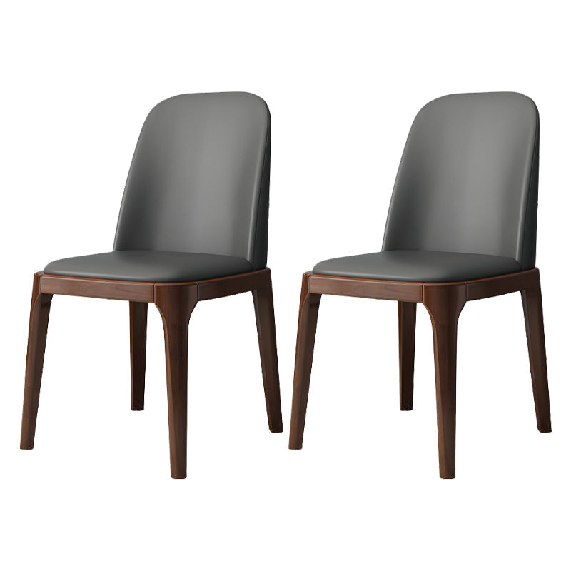 Industrial Style Side Chairs Oak Solid Wood Dining Room Side Chair Set Grey 2 Piece Set Walnut Clearhalo ' kitchen&dining_furn' 'Dining Chairs' 'Dining Tables & Seating' 'dining_chair' 'furn' 'furn_dining_chair' 'Furniture' 'furniture_dining_chair' 'Kitchen & Dining Furniture' 'kitchen' 3621111