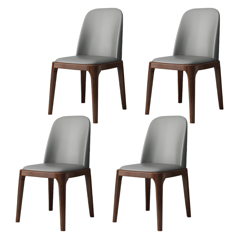 Industrial Style Side Chairs Oak Solid Wood Dining Room Side Chair Set Light Gray 4 Piece Set Walnut Clearhalo ' kitchen&dining_furn' 'Dining Chairs' 'Dining Tables & Seating' 'dining_chair' 'furn' 'furn_dining_chair' 'Furniture' 'furniture_dining_chair' 'Kitchen & Dining Furniture' 'kitchen' 3621115