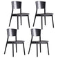 Contemporary Wood Side Dining Chairs Armless Open Back Dining Side Chair for Home Use Black 4 Piece Set Clearhalo ' kitchen&dining_furn' 'Dining Chairs' 'Dining Tables & Seating' 'dining_chair' 'furn' 'furn_dining_chair' 'Furniture' 'furniture_dining_chair' 'Kitchen & Dining Furniture' 'kitchen' 3621125