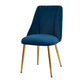 Modern Solid Back Kitchen Dining Side Chair Metal Upholstered Dining Side Chair Dark Blue 1 Piece Brass Gold Clearhalo ' kitchen&dining_furn' 'Dining Chairs' 'Dining Tables & Seating' 'dining_chair' 'furn' 'furn_dining_chair' 'Furniture' 'furniture_dining_chair' 'Kitchen & Dining Furniture' 'kitchen' 3621177