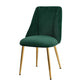 Modern Solid Back Kitchen Dining Side Chair Metal Upholstered Dining Side Chair Blackish Green 1 Piece Brass Gold Clearhalo ' kitchen&dining_furn' 'Dining Chairs' 'Dining Tables & Seating' 'dining_chair' 'furn' 'furn_dining_chair' 'Furniture' 'furniture_dining_chair' 'Kitchen & Dining Furniture' 'kitchen' 3621180