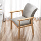 Scandinavian Rubberwood Solid Back Armchair Wood Dining Chair with Natural Legs Light Gray 1 Piece Natural Wood Clearhalo ' kitchen&dining_furn' 'Dining Chairs' 'Dining Tables & Seating' 'dining_chair' 'furn' 'furn_dining_chair' 'Furniture' 'furniture_dining_chair' 'Kitchen & Dining Furniture' 'kitchen' 3621184