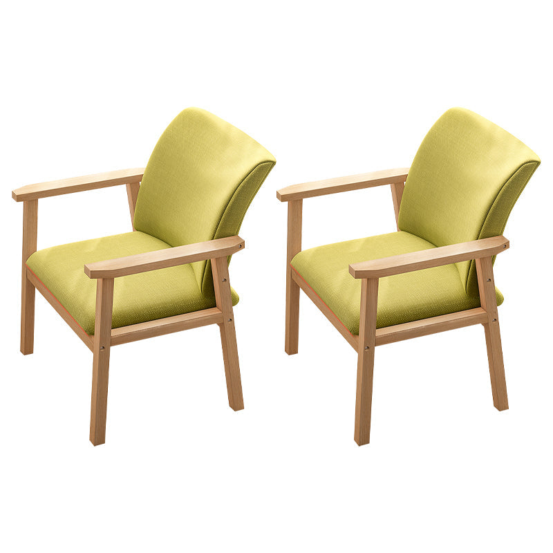 Scandinavian Rubberwood Solid Back Armchair Wood Dining Chair with Natural Legs Light Green 2 Piece Set Natural Wood Clearhalo ' kitchen&dining_furn' 'Dining Chairs' 'Dining Tables & Seating' 'dining_chair' 'furn' 'furn_dining_chair' 'Furniture' 'furniture_dining_chair' 'Kitchen & Dining Furniture' 'kitchen' 3621190
