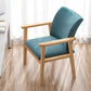 Scandinavian Rubberwood Solid Back Armchair Wood Dining Chair with Natural Legs Dark Green 1 Piece Natural Wood Clearhalo ' kitchen&dining_furn' 'Dining Chairs' 'Dining Tables & Seating' 'dining_chair' 'furn' 'furn_dining_chair' 'Furniture' 'furniture_dining_chair' 'Kitchen & Dining Furniture' 'kitchen' 3621200