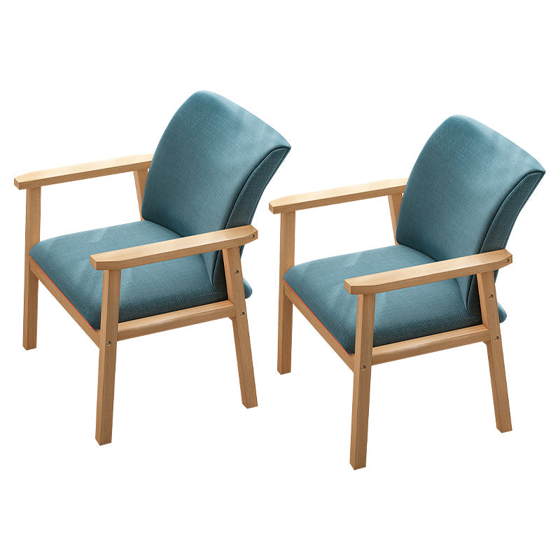 Scandinavian Rubberwood Solid Back Armchair Wood Dining Chair with Natural Legs Dark Green 2 Piece Set Natural Wood Clearhalo ' kitchen&dining_furn' 'Dining Chairs' 'Dining Tables & Seating' 'dining_chair' 'furn' 'furn_dining_chair' 'Furniture' 'furniture_dining_chair' 'Kitchen & Dining Furniture' 'kitchen' 3621202