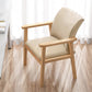 Scandinavian Rubberwood Solid Back Armchair Wood Dining Chair with Natural Legs Light Khaki 1 Piece Natural Wood Clearhalo ' kitchen&dining_furn' 'Dining Chairs' 'Dining Tables & Seating' 'dining_chair' 'furn' 'furn_dining_chair' 'Furniture' 'furniture_dining_chair' 'Kitchen & Dining Furniture' 'kitchen' 3621204