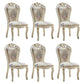 Victorian Dining Room Chair with 4 Wood Legs Parsons Chair for Home Use Off-White 6 Piece Set Clearhalo ' kitchen&dining_furn' 'Dining Chairs' 'Dining Tables & Seating' 'dining_chair' 'furn' 'furn_dining_chair' 'Furniture' 'furniture_dining_chair' 'Kitchen & Dining Furniture' 'kitchen' 3621246
