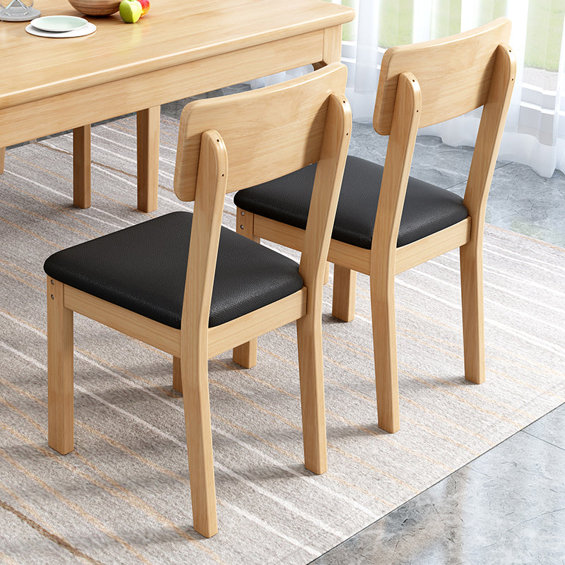 Industrial Wood Open Back Dining Side Chair 15'' Wide Indoor Dining Chair Clearhalo ' kitchen&dining_furn' 'Dining Chairs' 'Dining Tables & Seating' 'dining_chair' 'furn' 'furn_dining_chair' 'Furniture' 'furniture_dining_chair' 'Kitchen & Dining Furniture' 'kitchen' 3621249