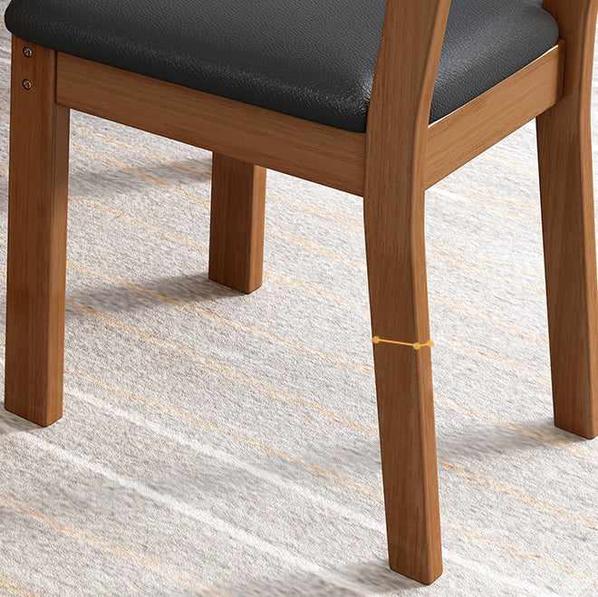 Industrial Wood Open Back Dining Side Chair 15'' Wide Indoor Dining Chair Clearhalo ' kitchen&dining_furn' 'Dining Chairs' 'Dining Tables & Seating' 'dining_chair' 'furn' 'furn_dining_chair' 'Furniture' 'furniture_dining_chair' 'Kitchen & Dining Furniture' 'kitchen' 3621262