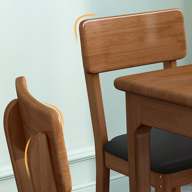 Industrial Wood Open Back Dining Side Chair 15'' Wide Indoor Dining Chair Clearhalo ' kitchen&dining_furn' 'Dining Chairs' 'Dining Tables & Seating' 'dining_chair' 'furn' 'furn_dining_chair' 'Furniture' 'furniture_dining_chair' 'Kitchen & Dining Furniture' 'kitchen' 3621264