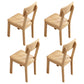 Industrial Wood Open Back Dining Side Chair 15'' Wide Indoor Dining Chair Wood 4 Piece Set Natural Wood Clearhalo ' kitchen&dining_furn' 'Dining Chairs' 'Dining Tables & Seating' 'dining_chair' 'furn' 'furn_dining_chair' 'Furniture' 'furniture_dining_chair' 'Kitchen & Dining Furniture' 'kitchen' 3621269