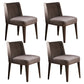 Nordic Style Solid Wood Dining Room Chair Armless Parsons Chair for Home Use Light Purple 4 Piece Set Clearhalo ' kitchen&dining_furn' 'Dining Chairs' 'Dining Tables & Seating' 'dining_chair' 'furn' 'furn_dining_chair' 'Furniture' 'furniture_dining_chair' 'Kitchen & Dining Furniture' 'kitchen' 3621287