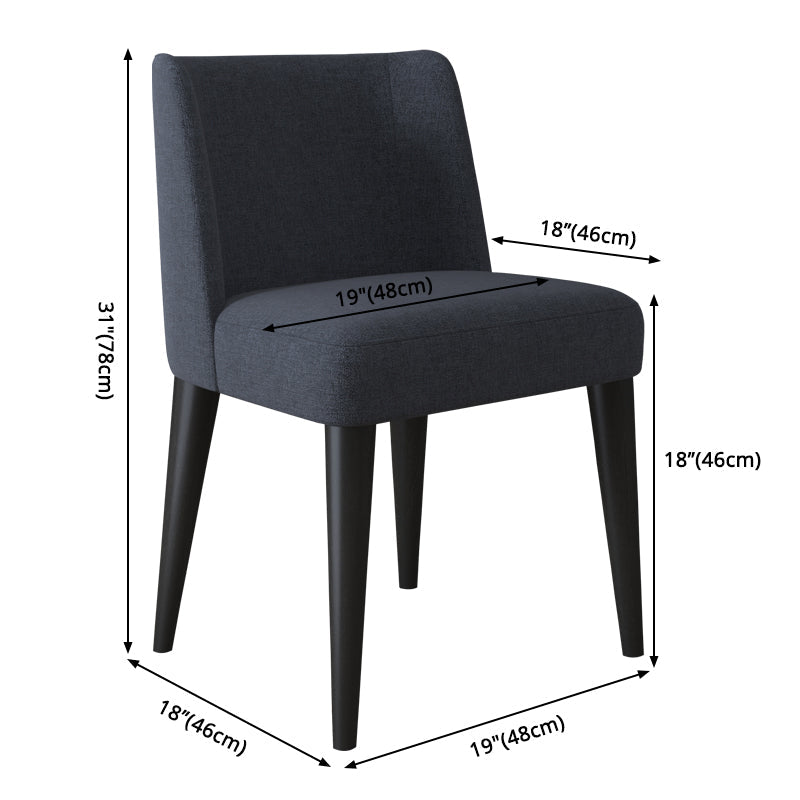 Nordic Style Solid Wood Dining Room Chair Armless Parsons Chair for Home Use Clearhalo ' kitchen&dining_furn' 'Dining Chairs' 'Dining Tables & Seating' 'dining_chair' 'furn' 'furn_dining_chair' 'Furniture' 'furniture_dining_chair' 'Kitchen & Dining Furniture' 'kitchen' 3621290