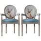 Country Style Dining Arm Chair King Louis Back Side Chair with 4 Wood Legs for Home Use Light Blue 2 Piece Set Clearhalo ' kitchen&dining_furn' 'Dining Chairs' 'Dining Tables & Seating' 'dining_chair' 'furn' 'furn_dining_chair' 'Furniture' 'furniture_dining_chair' 'Kitchen & Dining Furniture' 'kitchen' 3621319