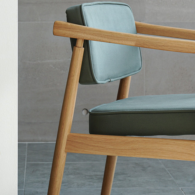 Minimalist Kitchen Solid Wood Dining Arm Chair Opening Back Dining Arm Chair Clearhalo ' kitchen&dining_furn' 'Dining Chairs' 'Dining Tables & Seating' 'dining_chair' 'furn' 'furn_dining_chair' 'Furniture' 'furniture_dining_chair' 'Kitchen & Dining Furniture' 'kitchen' 3621331