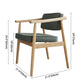 Minimalist Kitchen Solid Wood Dining Arm Chair Opening Back Dining Arm Chair Clearhalo ' kitchen&dining_furn' 'Dining Chairs' 'Dining Tables & Seating' 'dining_chair' 'furn' 'furn_dining_chair' 'Furniture' 'furniture_dining_chair' 'Kitchen & Dining Furniture' 'kitchen' 3621350
