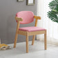 Scandinavian Home Arm Chair Open Back Wood Upholstered Dining Room Chair Clearhalo ' kitchen&dining_furn' 'Dining Chairs' 'Dining Tables & Seating' 'dining_chair' 'furn' 'furn_dining_chair' 'Furniture' 'furniture_dining_chair' 'Kitchen & Dining Furniture' 'kitchen' 3621364