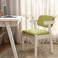 Scandinavian Home Arm Chair Open Back Wood Upholstered Dining Room Chair Green 1 Piece White Clearhalo ' kitchen&dining_furn' 'Dining Chairs' 'Dining Tables & Seating' 'dining_chair' 'furn' 'furn_dining_chair' 'Furniture' 'furniture_dining_chair' 'Kitchen & Dining Furniture' 'kitchen' 3621383