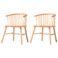 Wooden Dining Side Chairs Industrial Style 19'' Wide Windsor Back Side Chair Natural 2 Piece Set Natural Wood Clearhalo ' kitchen&dining_furn' 'Dining Chairs' 'Dining Tables & Seating' 'dining_chair' 'furn' 'furn_dining_chair' 'Furniture' 'furniture_dining_chair' 'Kitchen & Dining Furniture' 'kitchen' 3621423