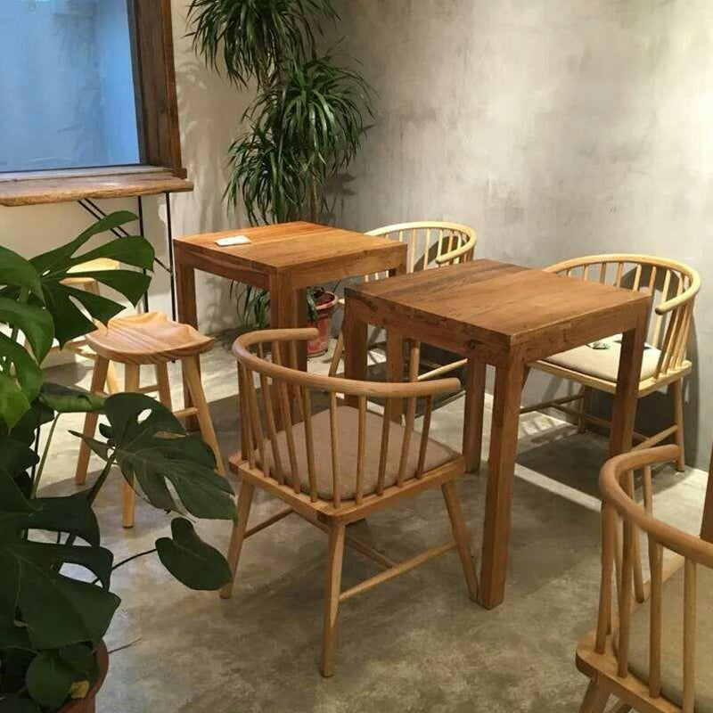 Wooden Dining Side Chairs Industrial Style 19'' Wide Windsor Back Side Chair Clearhalo ' kitchen&dining_furn' 'Dining Chairs' 'Dining Tables & Seating' 'dining_chair' 'furn' 'furn_dining_chair' 'Furniture' 'furniture_dining_chair' 'Kitchen & Dining Furniture' 'kitchen' 3621424