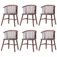 Wooden Dining Side Chairs Industrial Style 19'' Wide Windsor Back Side Chair Walnut 6 Piece Set Walnut Clearhalo ' kitchen&dining_furn' 'Dining Chairs' 'Dining Tables & Seating' 'dining_chair' 'furn' 'furn_dining_chair' 'Furniture' 'furniture_dining_chair' 'Kitchen & Dining Furniture' 'kitchen' 3621432
