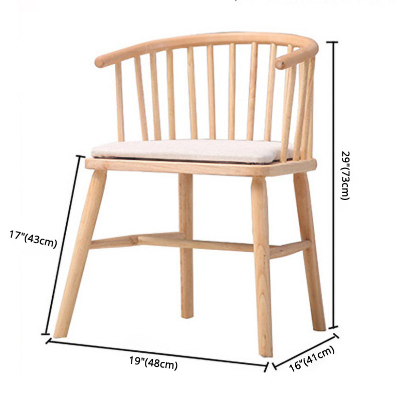 Wooden Dining Side Chairs Industrial Style 19'' Wide Windsor Back Side Chair Clearhalo ' kitchen&dining_furn' 'Dining Chairs' 'Dining Tables & Seating' 'dining_chair' 'furn' 'furn_dining_chair' 'Furniture' 'furniture_dining_chair' 'Kitchen & Dining Furniture' 'kitchen' 3621433