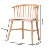 Wooden Dining Side Chairs Industrial Style 19'' Wide Windsor Back Side Chair Clearhalo ' kitchen&dining_furn' 'Dining Chairs' 'Dining Tables & Seating' 'dining_chair' 'furn' 'furn_dining_chair' 'Furniture' 'furniture_dining_chair' 'Kitchen & Dining Furniture' 'kitchen' 3621433