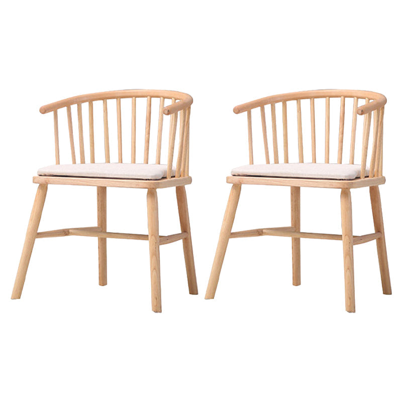 Wooden Dining Side Chairs Industrial Style 19'' Wide Windsor Back Side Chair Grey 2 Piece Set Natural Wood Clearhalo ' kitchen&dining_furn' 'Dining Chairs' 'Dining Tables & Seating' 'dining_chair' 'furn' 'furn_dining_chair' 'Furniture' 'furniture_dining_chair' 'Kitchen & Dining Furniture' 'kitchen' 3621434
