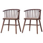 Wooden Dining Side Chairs Industrial Style 19'' Wide Windsor Back Side Chair Grey 2 Piece Set Walnut Clearhalo ' kitchen&dining_furn' 'Dining Chairs' 'Dining Tables & Seating' 'dining_chair' 'furn' 'furn_dining_chair' 'Furniture' 'furniture_dining_chair' 'Kitchen & Dining Furniture' 'kitchen' 3621438