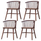 Wooden Dining Side Chairs Industrial Style 19'' Wide Windsor Back Side Chair Grey 4 Piece Set Walnut Clearhalo ' kitchen&dining_furn' 'Dining Chairs' 'Dining Tables & Seating' 'dining_chair' 'furn' 'furn_dining_chair' 'Furniture' 'furniture_dining_chair' 'Kitchen & Dining Furniture' 'kitchen' 3621439
