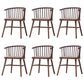 Wooden Dining Side Chairs Industrial Style 19'' Wide Windsor Back Side Chair Grey 6 Piece Set Walnut Clearhalo ' kitchen&dining_furn' 'Dining Chairs' 'Dining Tables & Seating' 'dining_chair' 'furn' 'furn_dining_chair' 'Furniture' 'furniture_dining_chair' 'Kitchen & Dining Furniture' 'kitchen' 3621440