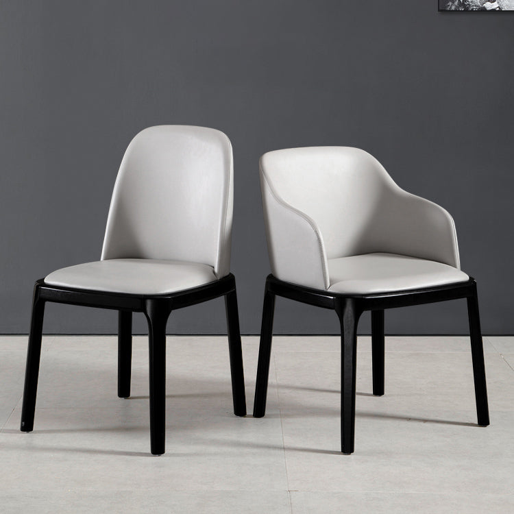 Industrial Style Solid Wood Dining Side Chair Leather Side Chair for Dining Room Clearhalo ' kitchen&dining_furn' 'Dining Chairs' 'Dining Tables & Seating' 'dining_chair' 'furn' 'furn_dining_chair' 'Furniture' 'furniture_dining_chair' 'Kitchen & Dining Furniture' 'kitchen' 3621441