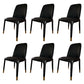 Industrial Style Solid Wood Dining Side Chair Leather Side Chair for Dining Room Black 6 Piece Set Clearhalo ' kitchen&dining_furn' 'Dining Chairs' 'Dining Tables & Seating' 'dining_chair' 'furn' 'furn_dining_chair' 'Furniture' 'furniture_dining_chair' 'Kitchen & Dining Furniture' 'kitchen' 3621446