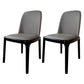 Industrial Style Solid Wood Dining Side Chair Leather Side Chair for Dining Room Grey 2 Piece Set Clearhalo ' kitchen&dining_furn' 'Dining Chairs' 'Dining Tables & Seating' 'dining_chair' 'furn' 'furn_dining_chair' 'Furniture' 'furniture_dining_chair' 'Kitchen & Dining Furniture' 'kitchen' 3621448