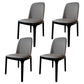 Industrial Style Solid Wood Dining Side Chair Leather Side Chair for Dining Room Grey 4 Piece Set Clearhalo ' kitchen&dining_furn' 'Dining Chairs' 'Dining Tables & Seating' 'dining_chair' 'furn' 'furn_dining_chair' 'Furniture' 'furniture_dining_chair' 'Kitchen & Dining Furniture' 'kitchen' 3621449