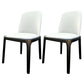 Industrial Style Solid Wood Dining Side Chair Leather Side Chair for Dining Room White 2 Piece Set Clearhalo ' kitchen&dining_furn' 'Dining Chairs' 'Dining Tables & Seating' 'dining_chair' 'furn' 'furn_dining_chair' 'Furniture' 'furniture_dining_chair' 'Kitchen & Dining Furniture' 'kitchen' 3621465
