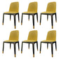 Industrial Style Solid Wood Dining Side Chair Leather Side Chair for Dining Room Light Yellow 6 Piece Set Clearhalo ' kitchen&dining_furn' 'Dining Chairs' 'Dining Tables & Seating' 'dining_chair' 'furn' 'furn_dining_chair' 'Furniture' 'furniture_dining_chair' 'Kitchen & Dining Furniture' 'kitchen' 3621480